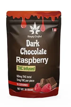 Dark Chocolate Raspberry THC Bar EU