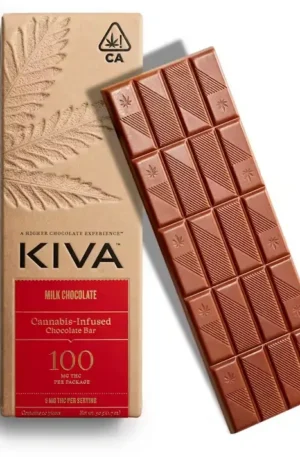 Kiva Milk Chocolate Bar 100mg THC EU